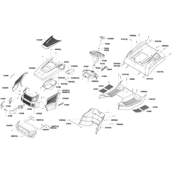 AL-KO T16-105.4 HD Powerline - 119351 - Bodywork & Seat