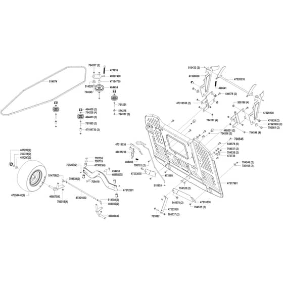 AL-KO T16-105.4 HD Powerline - 119351 - Rear Panel