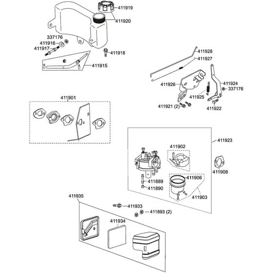 AL-KO Comfort 42 B-A - 119381 - Fuel And Air