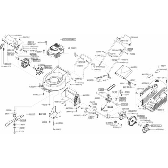 AL-KO Comfort 42 BR-A - 119504 - Main Assembly: 1.2016 - 8.2016