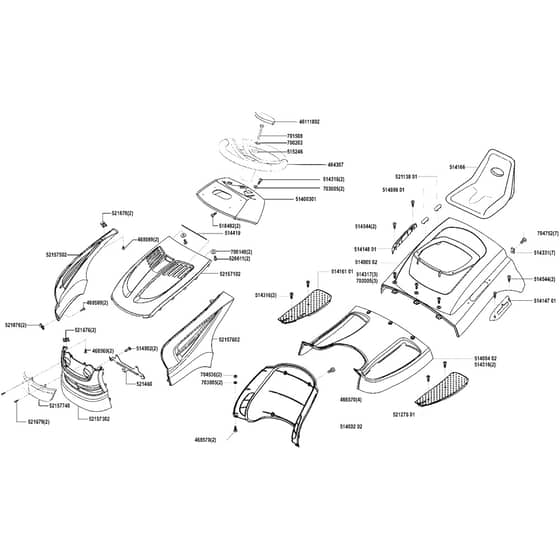 AL-KO T15-74 HD-A Edition - 119517 - Body Work And Seat