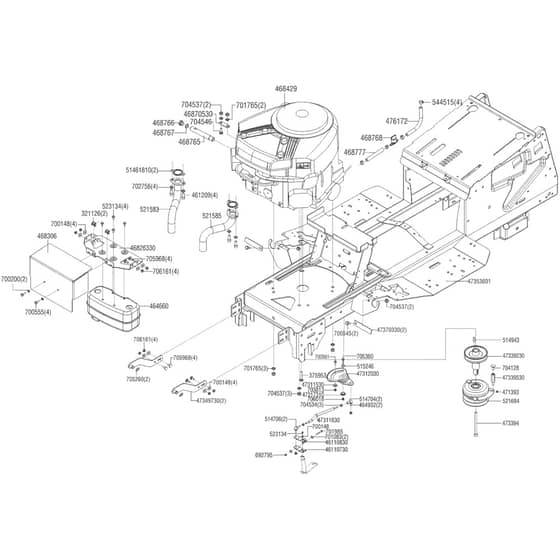 AL-KO T23-125.4 HD Powerline - 119547 - Chassis: 2.2014 - 9.2014