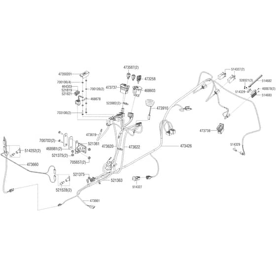 AL-KO T23-125.4 HD Powerline - 119547 - Wiring Loom 1: 2.2014 - 9.2014