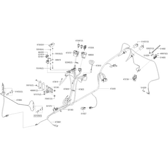 AL-KO T23-125.4 HD Powerline - 119547 - Wiring Loom: 6.2015 - 9.2016