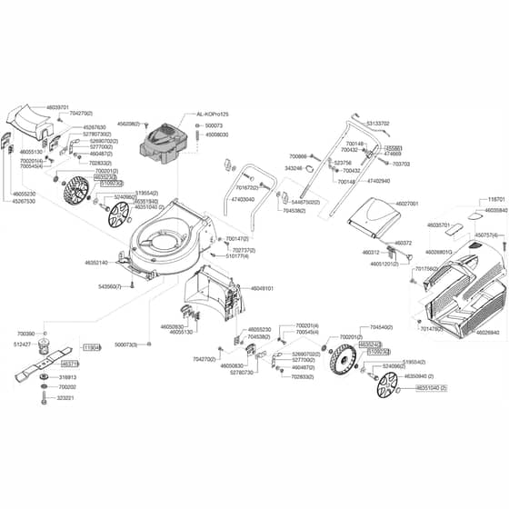 AL-KO Highline 42.5 - 119615 - Main Assembly
