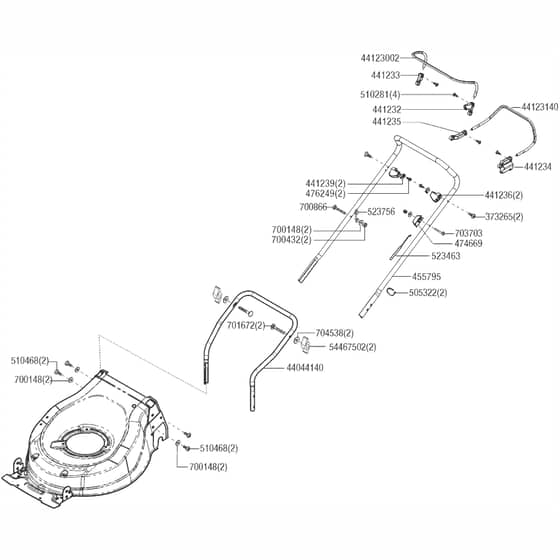AL-KO Highline 475 SP-A - 119619 - Handle: from 9.2021