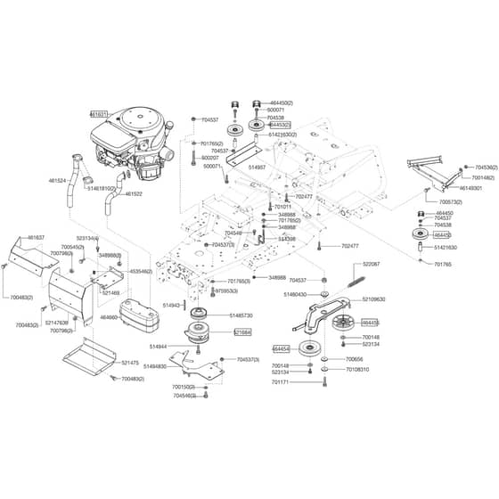 AL-KO T16-92 HD-H Edition - 119630 - Engine & Engine Mount