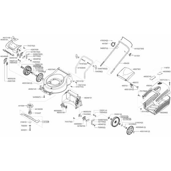 AL-KO Energy Flex 42.5 Li - 119705 - Main Assembly: 6.2015 - 10.2015