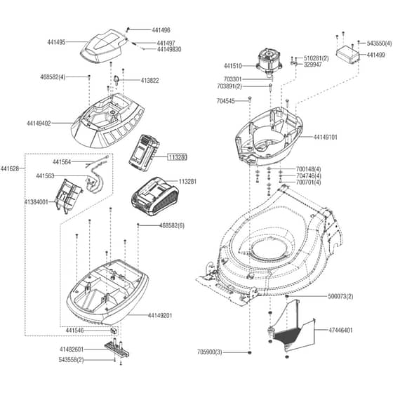 AL-KO Energy Flex 46.5 Li SP - 119707 - Motor: from 3.2018