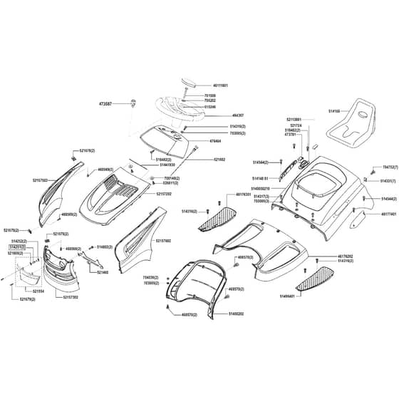 AL-KO T16-92 HD Edition - 119725 - Bodywork - Seat - Steering Wheel
