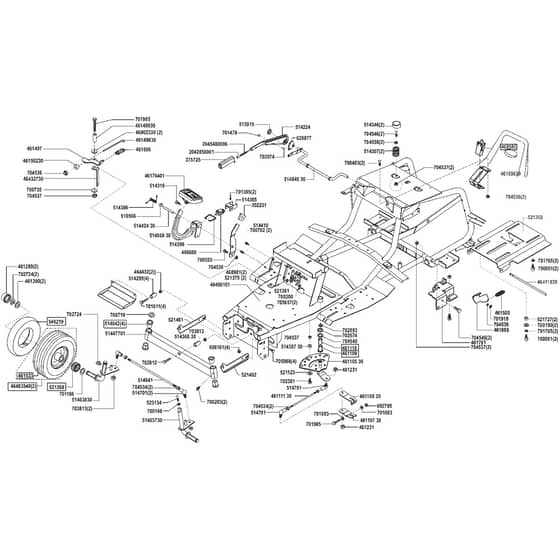 AL-KO T16-92 HD Edition - 119725 - Chassis - Front Axle