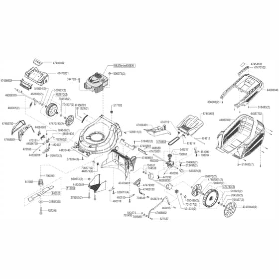 AL-KO Highline 527 SP - 119769 - Main Assembly: from 3.2019