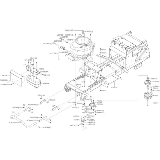 AL-KO T17-103.8 HD Lawn Tractor - 119901 - Chassis: 4.2020 - 9.2021