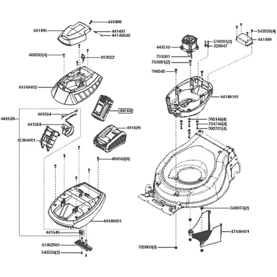 AL-KO 36V Moweo 46.0 Li SP - 119934 - Motor: 2.2020 - 9.2020