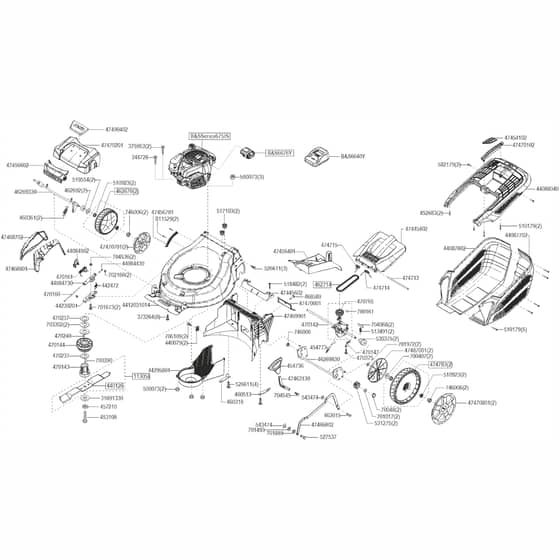 AL-KO Premium 520 - 119948 - Main Assembly: from 9.2021
