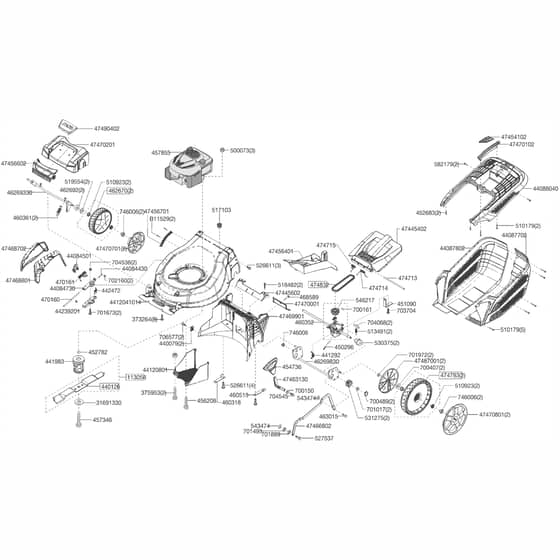 AL-KO Premium 520 - 119969 - Main Assembly: 10.2019 - 2.2020