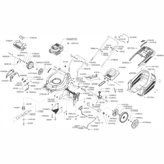 AL-KO Highline 46.0 SP-H - 119971 - Main Assembly