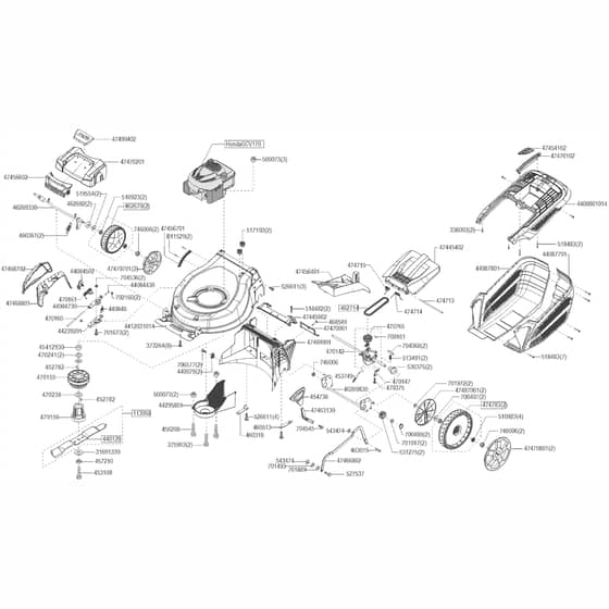 AL-KO Premium 521 - 119994 - Main Assembly: from 9.2021