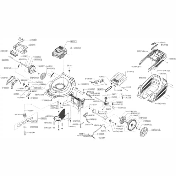 AL-KO Premium 521 - 119997 - Main Assembly