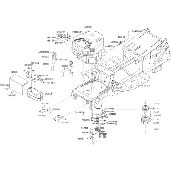 AL-KO T23-125.5 HDE V2 - 127138 - Chassis