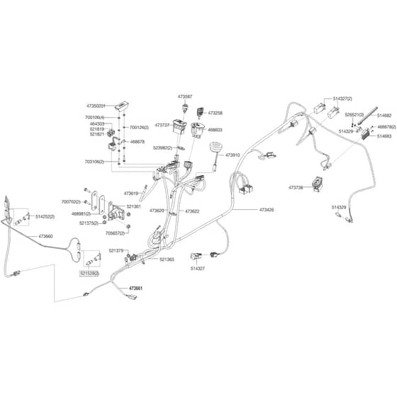 AL-KO T23-125.5 HDE V2 - 127138 - Wiring Loom