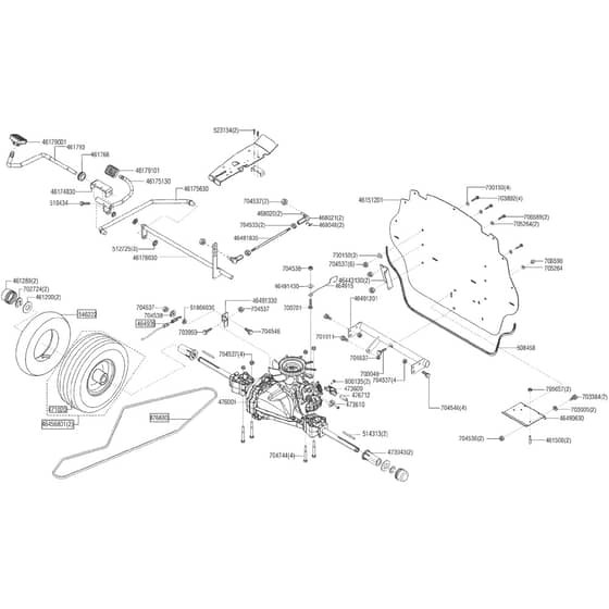 AL-KO T18-110.6 HDS - 127324 - Rear Axle - Rear Panel: before 9.2015