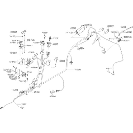 AL-KO Premium T15-95.6 HD-A - 127367 - Wiring Loom: 2.2019 - 6.2019