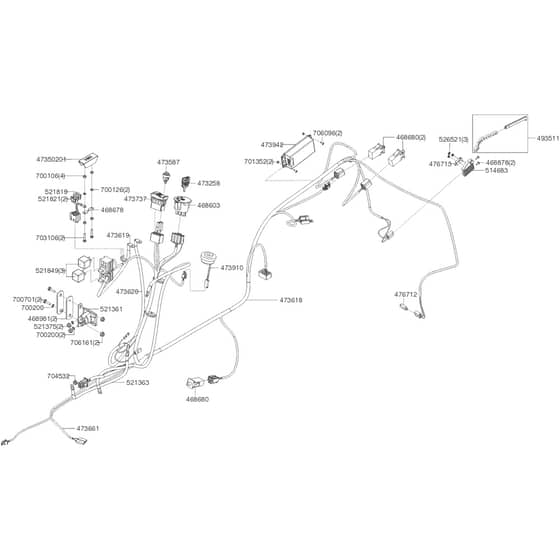 AL-KO Premium T15-95.6 HD-A - 127367 - Wiring Loom: from 4.2020