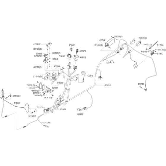 AL-KO Premium T16-95.6 HD V2 - 127369 - Wiring Loom: 4.2018 - 2.2019