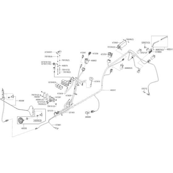 AL-KO Comfort T16-93.7 HD V2 - 127443 - Wiring Loom: from 11.2020
