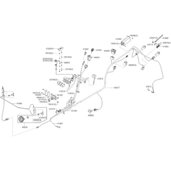 AL-KO Comfort T16-103.7 HD V2 - 127444 - Wiring Loom: 1.2018 - 4.2018