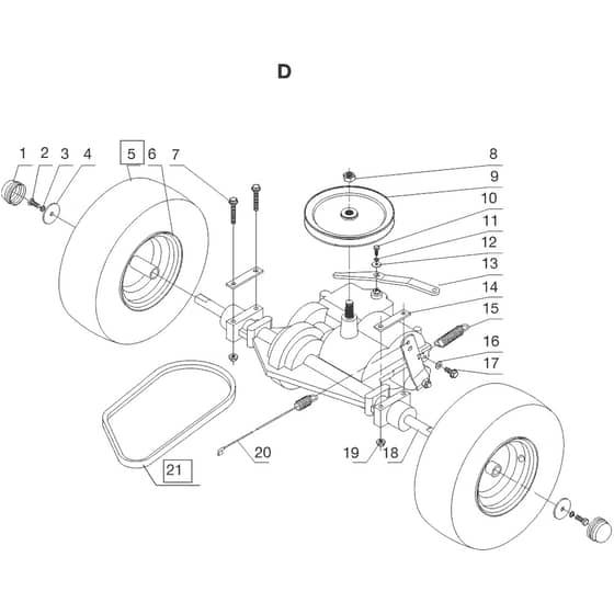AL-KO R7-63 A Manual Rider - 127486 - Transmission - Rear Wheels: from 10.2022