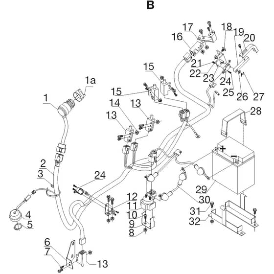 AL-KO R7-65 HD Hydrostatic Rider - 127487 - Electrical System: before 12.2018