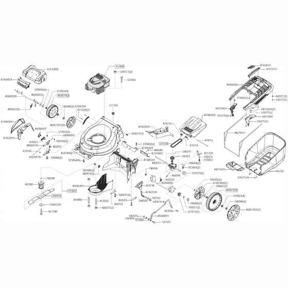 AL-KO Comfort 4731 - 127602 - Main Assembly: from 9.2021