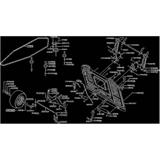 AL-KO Premium T22-105.1 HDA V2 - 127621 - Front Axle - Transmission Belt - Rear Panel: 12.2019 - 1.2021