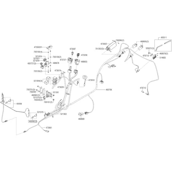 AL-KO Premium T20-105.2 HD V2 SD - 127650 - Wiring Loom