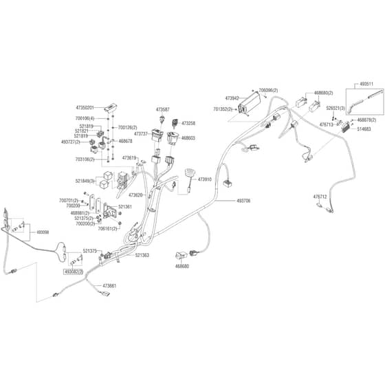 AL-KO Premium T24-125.2 HD V2 SD - 127653 - Wiring Loom