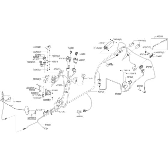 AL-KO Premium T20-105.2 HDE V2 SD - 127683 - Wiring Loom