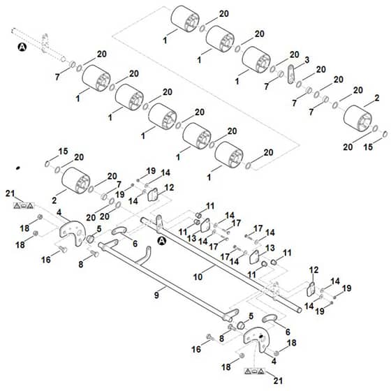 Viking AKF112 - Contour Following System - Parts Diagram