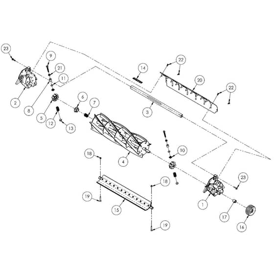 Allett Stirling 51 Cylinder Assembly 6 Blade