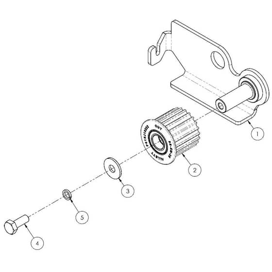 Allett Stirling 51 Tension Arm Assembly