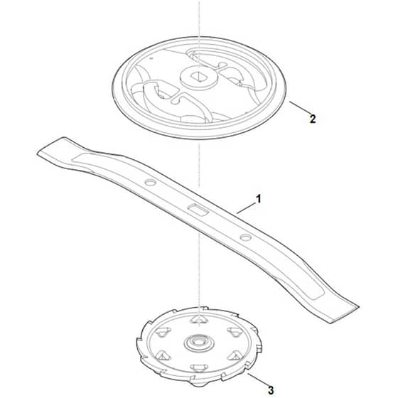 Viking ALM 030 - Long Mowing Blade - Parts Diagram