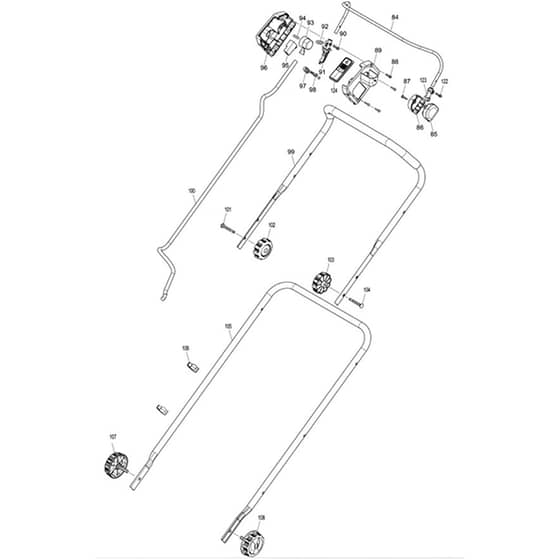 Makita AM-3743 - 430mm Cordless Lawn Mower - Power Tool 03 Diagram