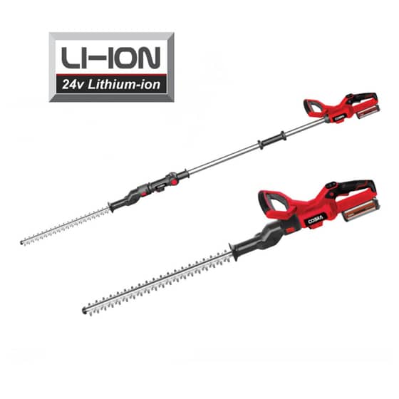Cobra 24v Cordless 2-in-1 Hedgetrimmer Kit - HT50LRH24V