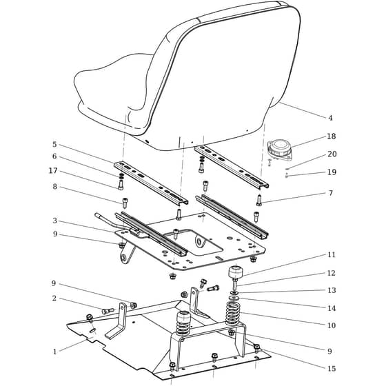 APACHE 92 EVO - 2023 - Oleo-Mac Ride On Mower Hood (2/2) Diagram