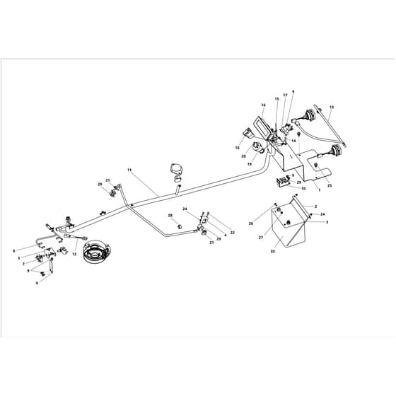 APACHE 92 PRO 2WD K CAT - 2025 - Oleo-Mac Ride On Mower Electrical Parts Diagram