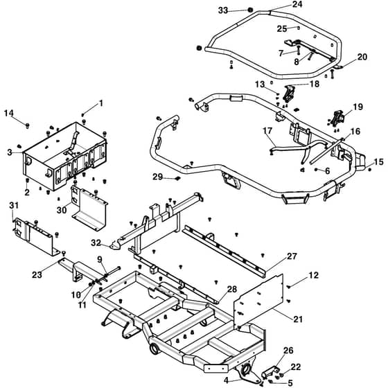 APX Pro - 2026 - 2R6119008/ST1 - Stiga Robot Mower Frame Diagram