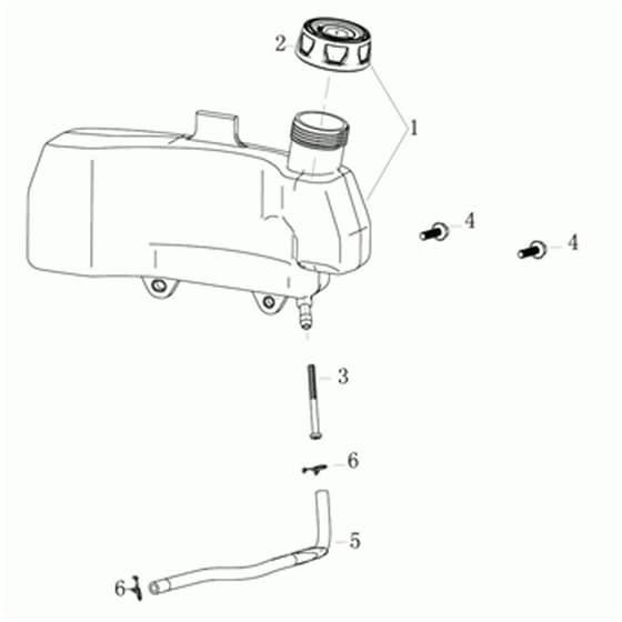AR 53 TK EURO 5 -  - Efco Rotary Mower Tank Diagram