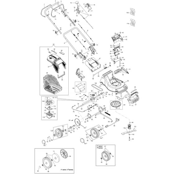 AR 53 TK PRO EURO 5 -  - Efco Rotary Mower Illustrated parts list Diagram