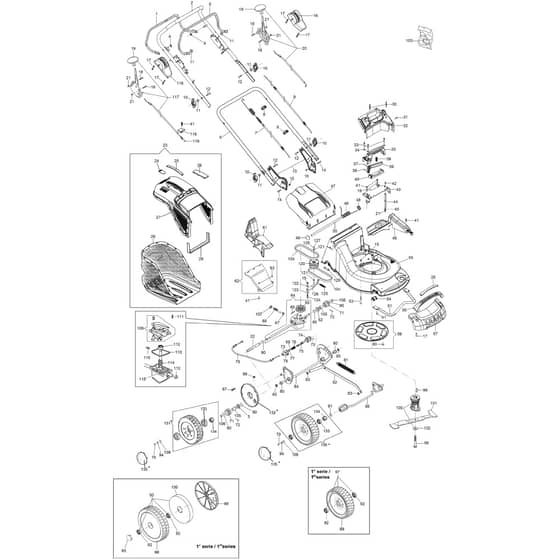 AR 53 VBD PRO EURO 5 -  - Efco Rotary Mower Illustrated parts list Diagram